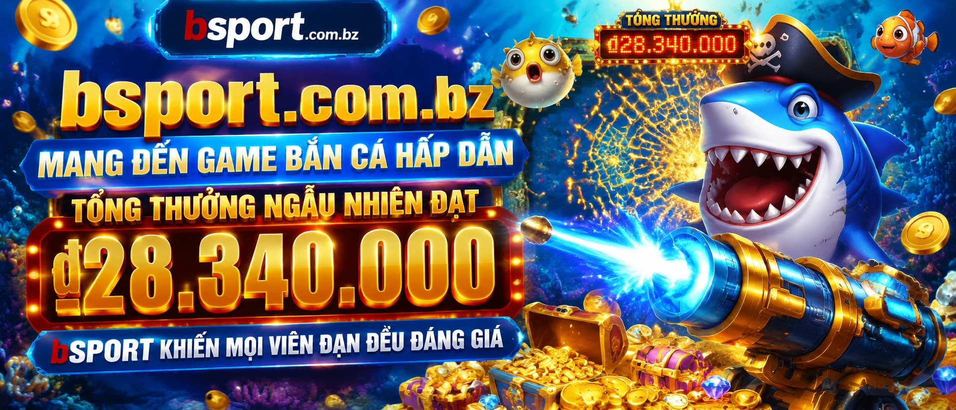 Phòng Bắn Cá đông người với giao diện arcade